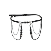 Gothic Heart PU Leather Harness Belt Chain