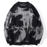 Gothic Letters Embroidered Sweaters