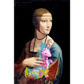 Graffiti Famous La dama con l’ermellino Paintings Wall Pictures