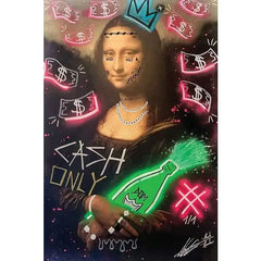 Graffiti Famous Mona Lisa Paintings Wall Pictures - 20X30cm