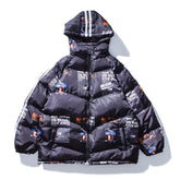 Graffiti Parka Padded Coat