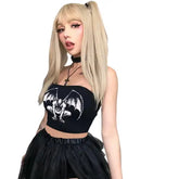 Grunge Aesthetic Crop Top for Casual Streetwear Style