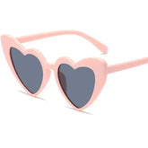 Heart Shape Sunglasses Glitter Frame Plastic Sun Shades