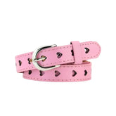 Heart-shaped Eyelet PU Leather Belt