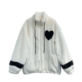 Heart Thick Velvet Loose Jacket