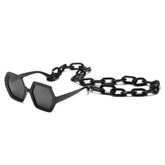 Hexagonal Shade Sunglasses - Black
