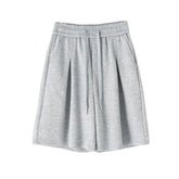 High Waisted Elastic Waist Knee Length Short