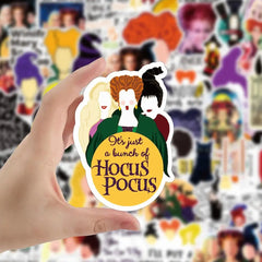 Hocus pocus Horror Halloween Witch 50PCS Waterproof Stickers