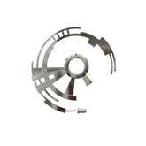 Hollow Mechanical Silver Gear Earring