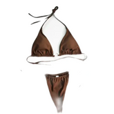 Hollow Out Swimsuit Thong Bikini Cross Straps