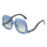 Hollow Oval Gradient Sunglasses