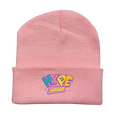 Hype House Elastic Knitted Hat for Women Pink2 / One Size