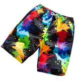 Ink Blow Colorful Swim Suit Short