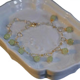 Jade Star And Heart Bracelet