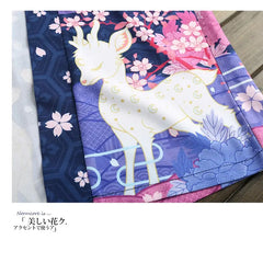 Japanese Deer & Flower Kimono - KIMONO