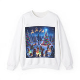 ’Jubilant Yuletide Magic - Christmas Sweatshirt’ S / White