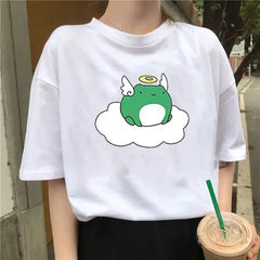 Kawaii Design Frog Angel T-shirt - T-Shirt