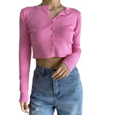 Knitted Stretch Crop Top