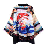 Koi Fish Japanese Style 3/4 Sleeve Kimono