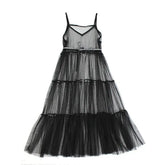 Lace Loose Transparent Spaghetti Strap Dress