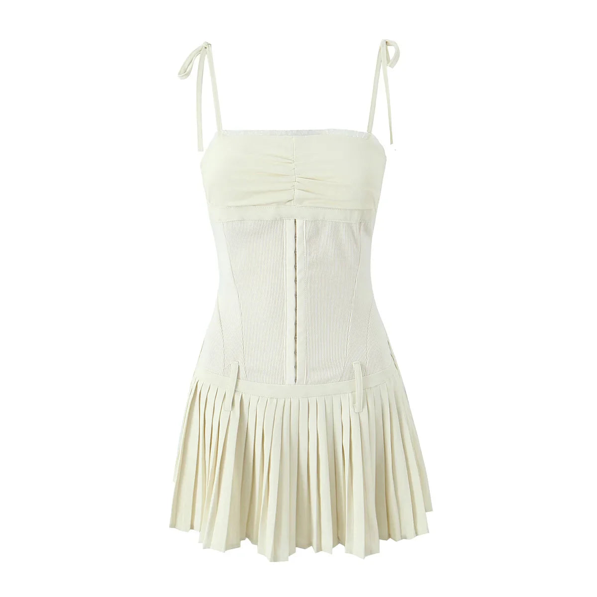 Lace Slash Collar Bow Lacing Up Sling Mini Dress - UrbanWearOutsiders Lace Slash Collar Bow Lacing Up Sling Mini Dress - UrbanWearOutsiders