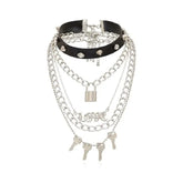 Layers Spike Love Key Necklace