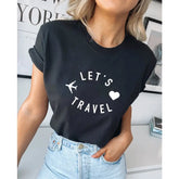 Let’s Travel Airplane Traveling T-shirt