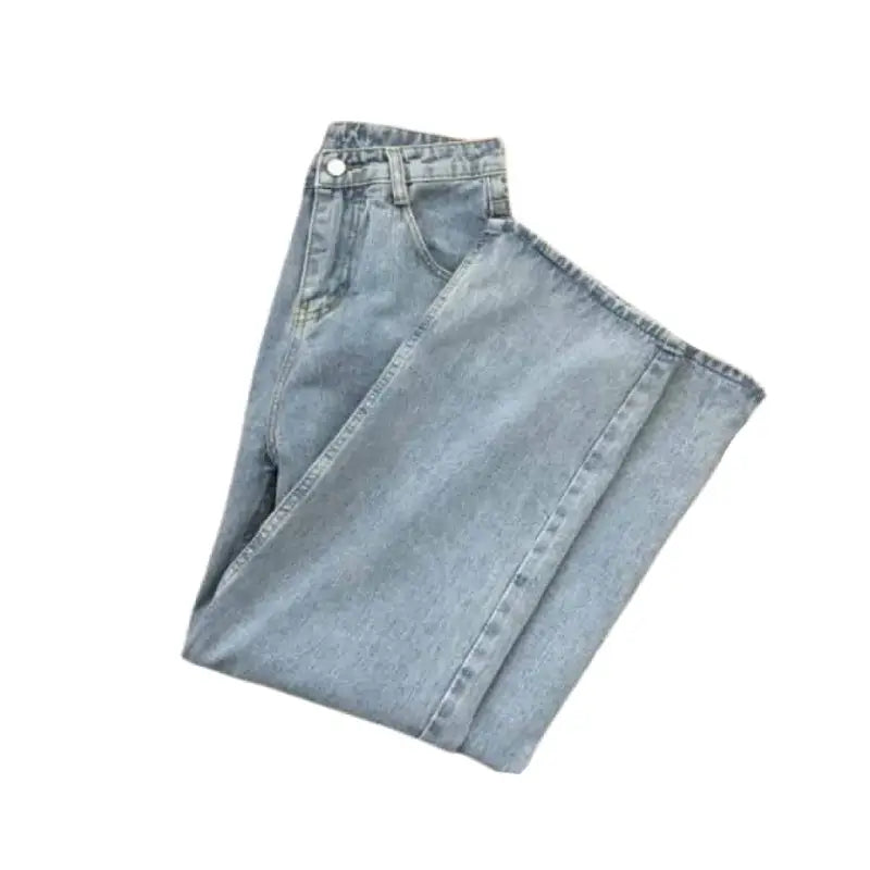 Light Blue Denim Trousers Vintage Pants
