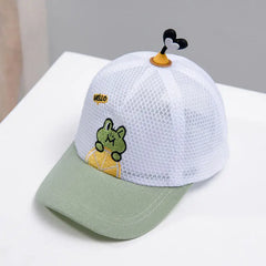 Little Frog Embroidered Cap - Light Green / One Size - Warm