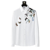 Long Sleeve Butterfly Print Shirt