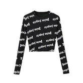 Long sleeve top with palm angels letter print
