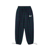 Loose Plaid Casual Sweatpants