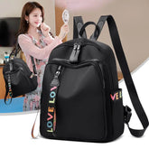 Love Black PU Leather Vegan Backpack