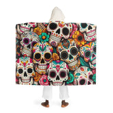 Luna Belle - Sugar Skull Hooded Sherpa Blanket