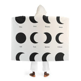 Luna Creswell - Moon Phases Hooded Sherpa Blanket