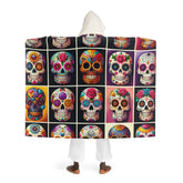 Luna Marigold - Sugar Skull Hooded Sherpa Blanket