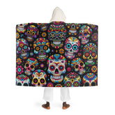 Luna Mariposa - Sugar Skull Hooded Sherpa Blanket