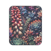 Magical Floral Picnic Blanket with Succulent and Sylvester
