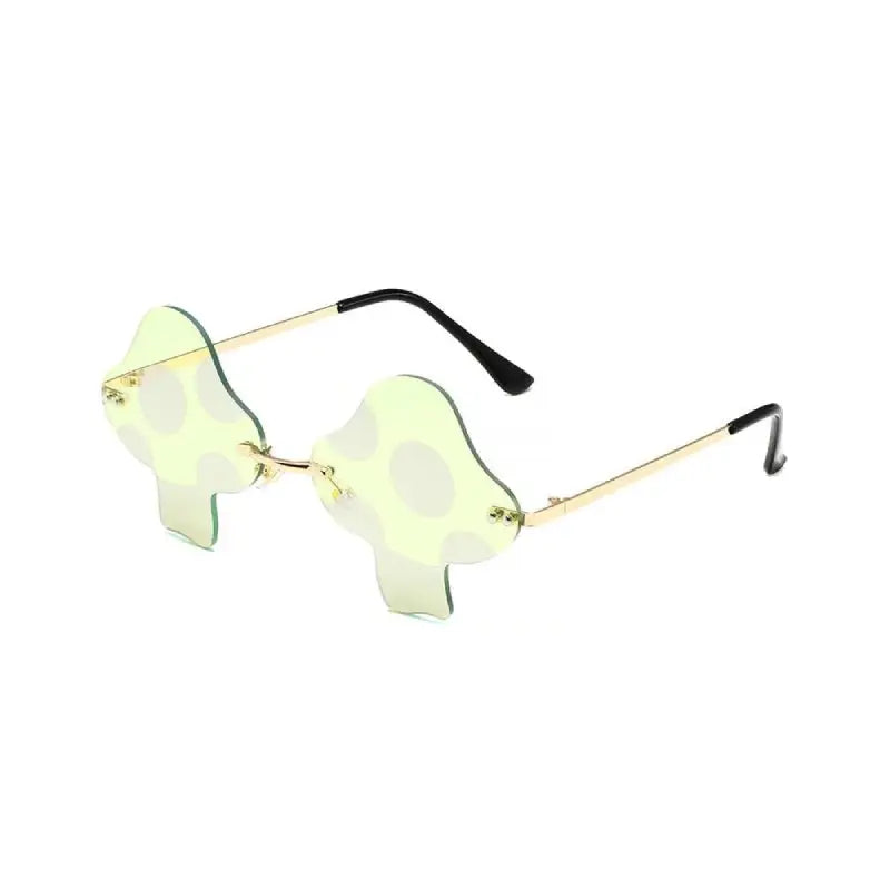 Mushroom Rimless Glasses - White / One Size - Sunglasses