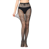 Nylon Mesh Pantyhose One Size Spandex Black C