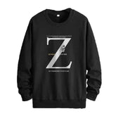 OEIN Round Neck Long Sleeve Sweatshirt with Print Black / M