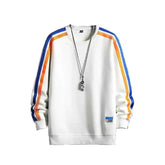 OEIN Round Neck Striped Long Sleeve Sweatshirts