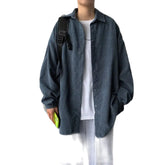 Oversized Corduroy Long Sleeve Shirts