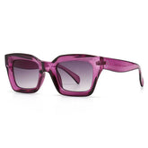 Oversized Retro Square Sunglasses for Men and Women Purple
