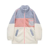 Pastel Color Hairy Warm Loose Oversize Jacket