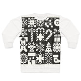 Patchwork Christmas Sweatshirt Festive Wonderland Style XS