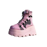 Platform Chunky High Heel Ankle Boots Euro Size