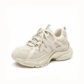 Platform Lace Up Round Toe Sneakers