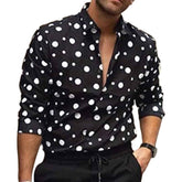 Polka Dot Print Long Sleeve Shirt