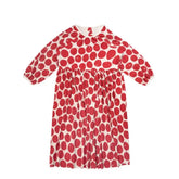 Polka Red Dot Loose Dress for Women / S